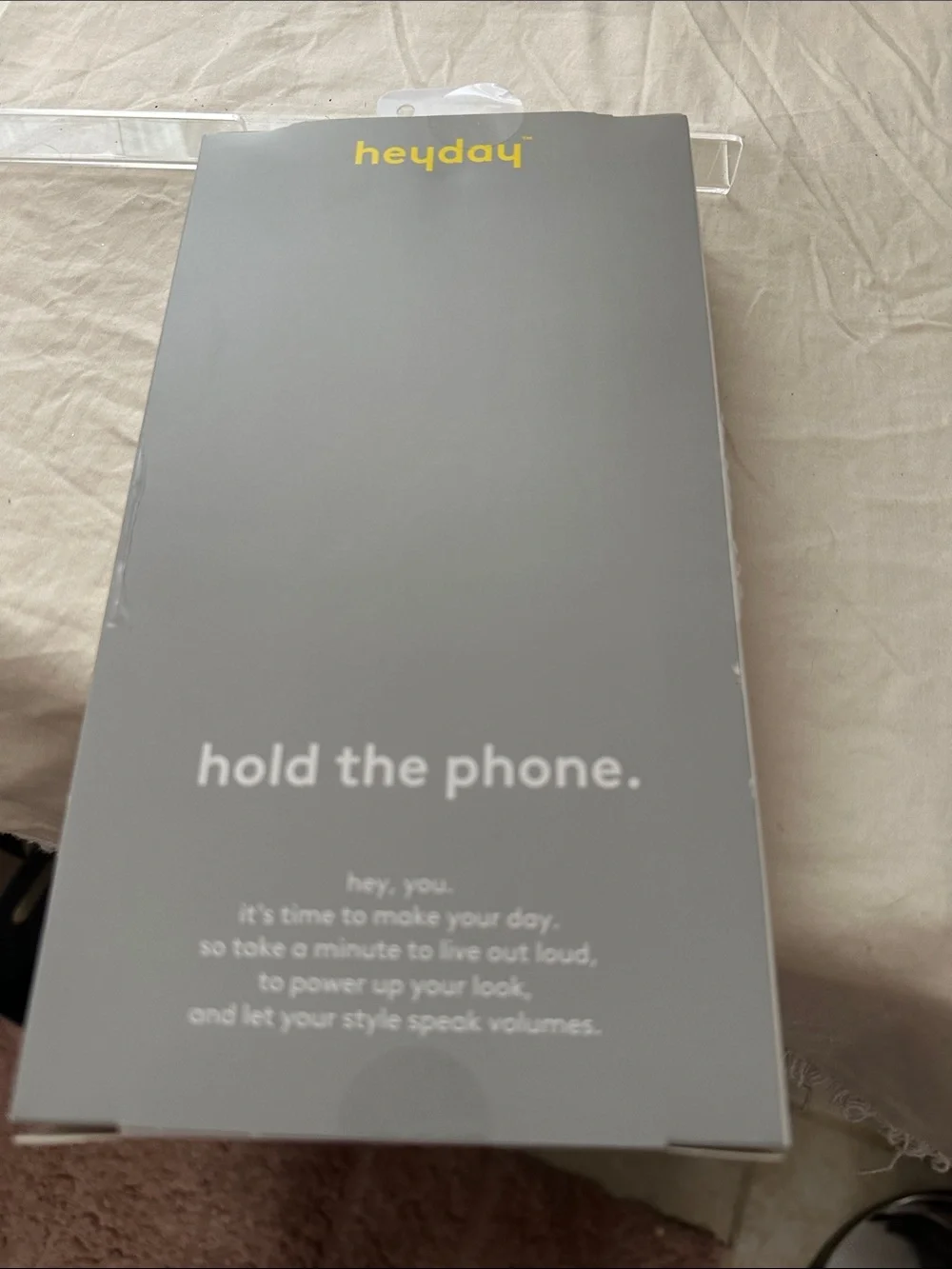 heyday Black Waterproof Tech / Phone Pouch with Adjustable Neck Strap NWT